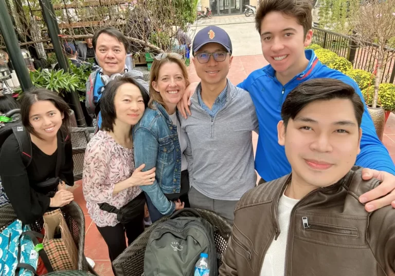 Travellers on an Orient Charm private trip