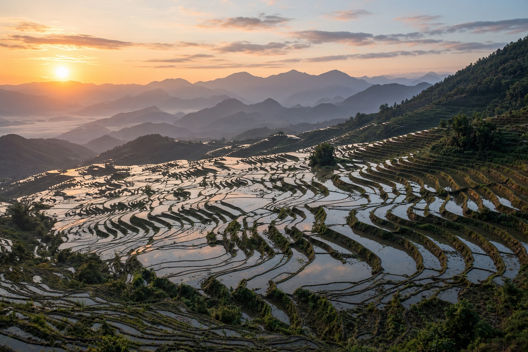 Longji rice terraces, China