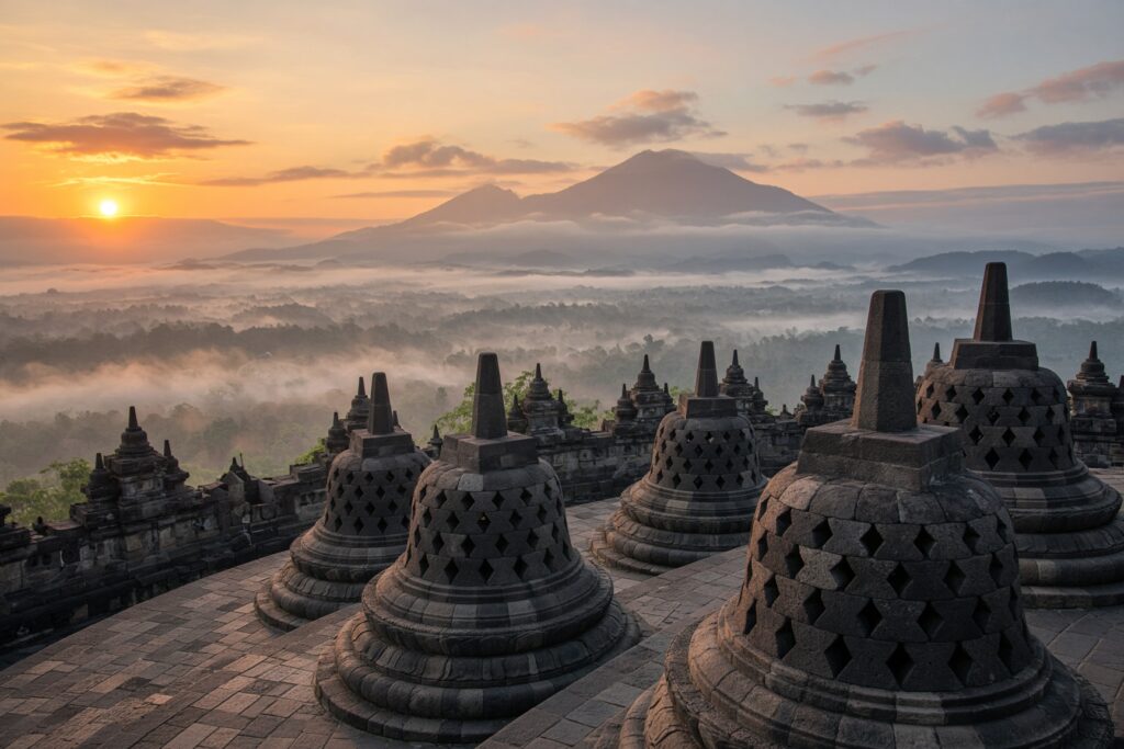 Borobudur at sunrise
