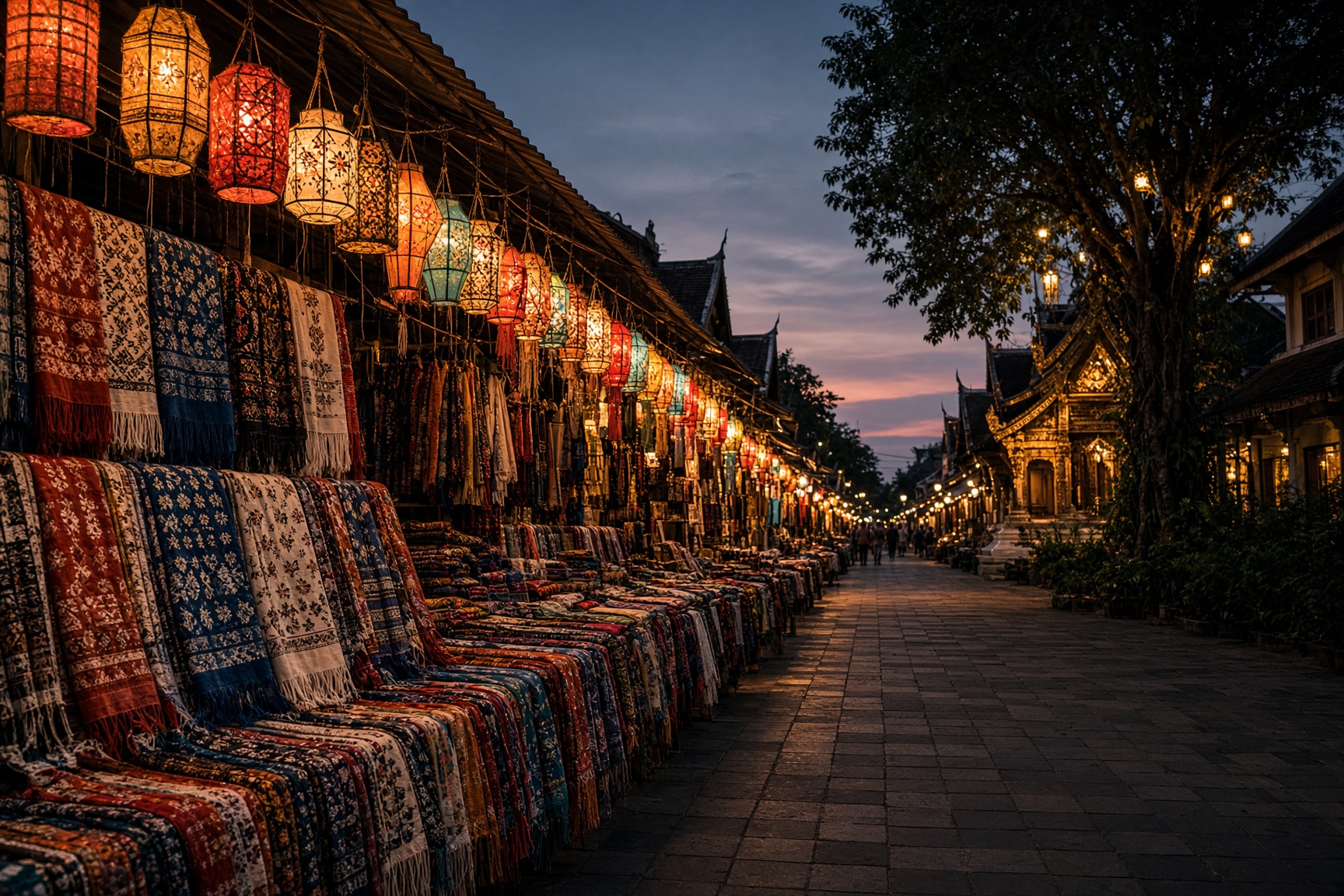 Luang Prabang night market, Laos