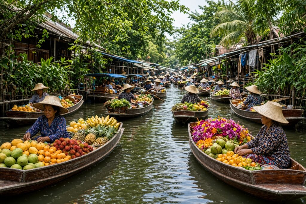 Floating markets