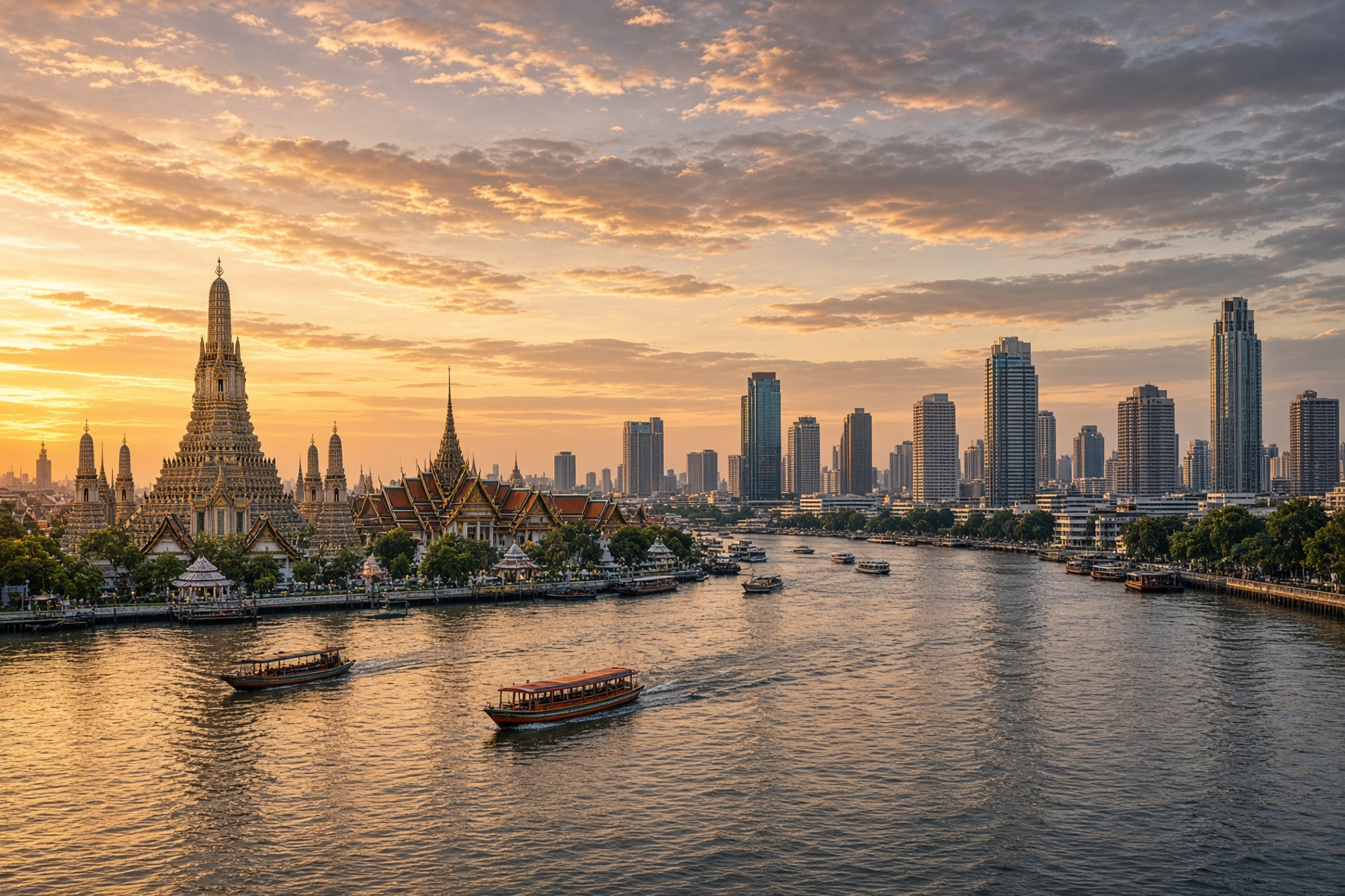 The Chao Phraya River, Thailand